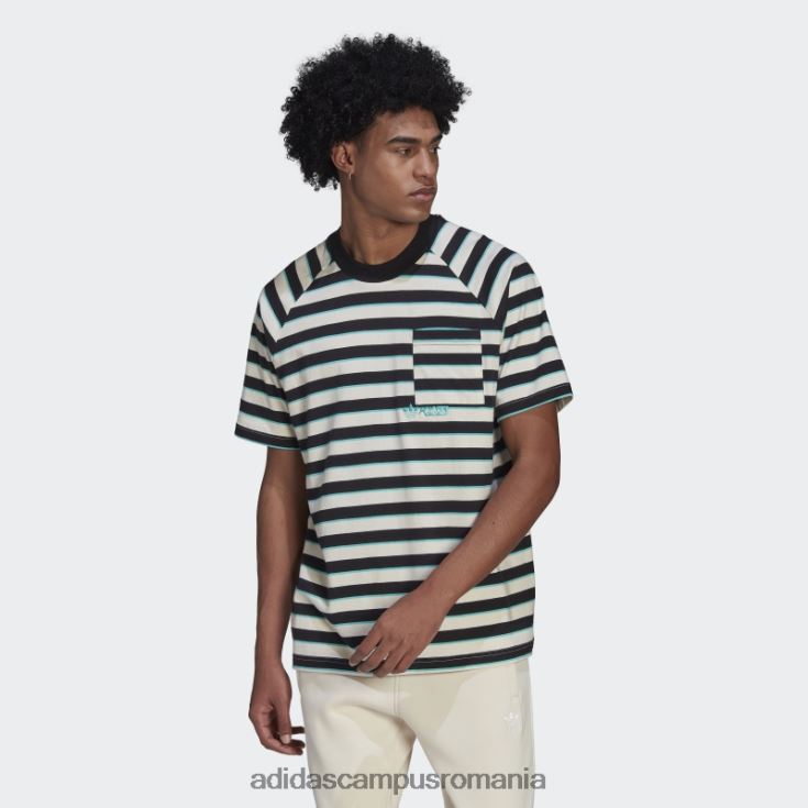 adidas campus romania tricou negru cu buzunar în dungi adidas bărbați negru J266N214628
