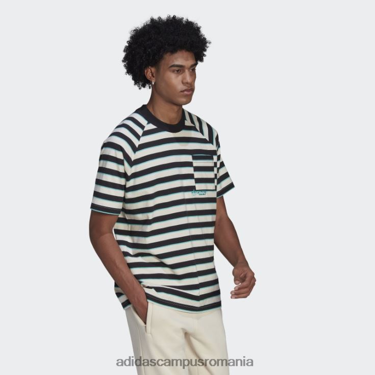 adidas campus romania tricou negru cu buzunar în dungi adidas bărbați negru J266N214628