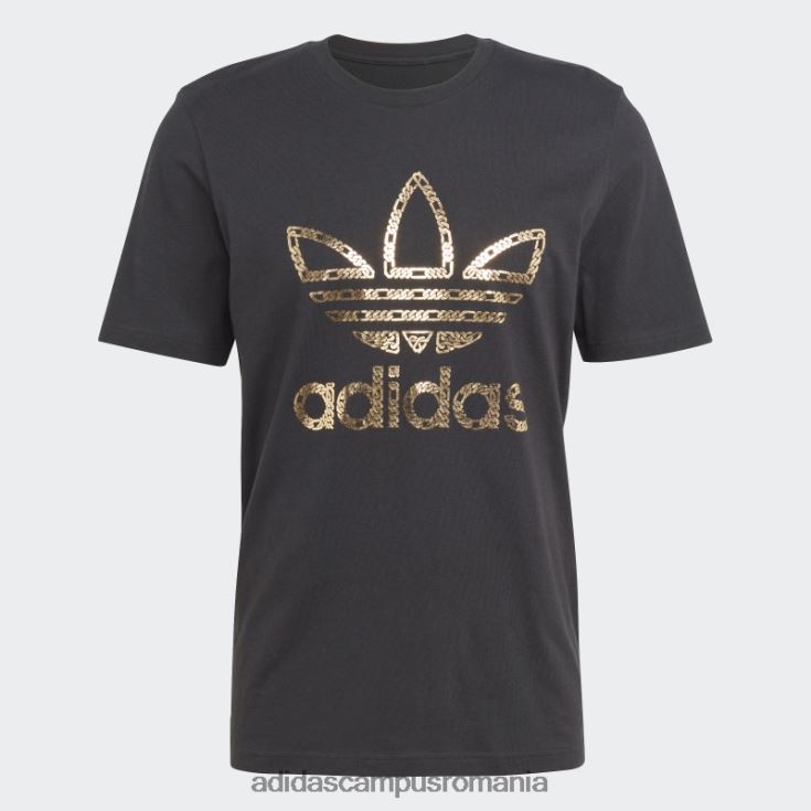 adidas campus romania tricou negru cu lanțuri aurii - 50 de ani de trifoil adidas bărbați negru J266N214613