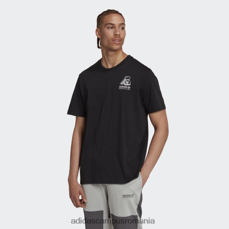 adidas campus romania tricou negru de iarnă aventură fierbinte bărbați negru J266N27325