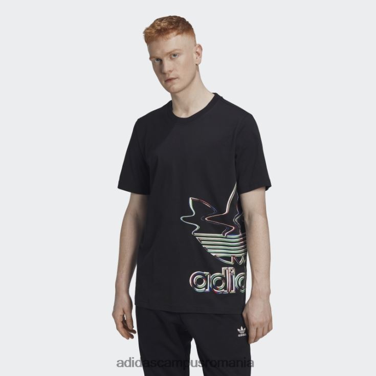 adidas campus romania tricou negru hiperreal cu maneca scurta bărbați alb negru J266N214932