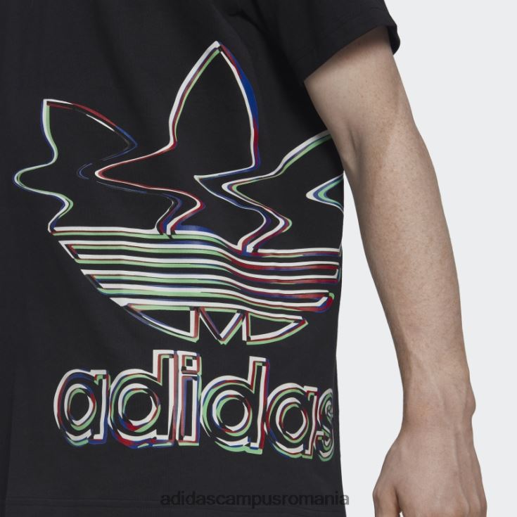 adidas campus romania tricou negru hiperreal cu maneca scurta bărbați alb negru J266N214932
