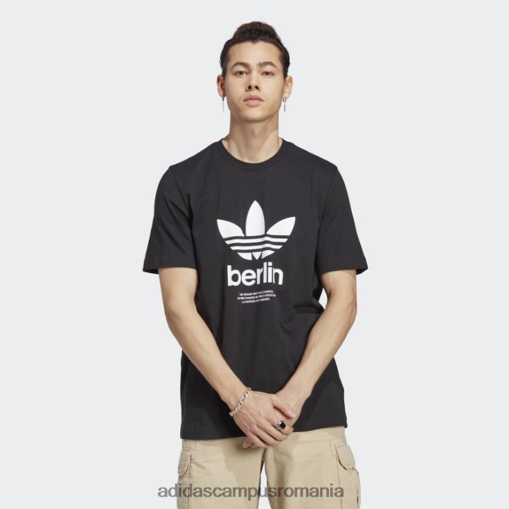 adidas campus romania tricou negru icone berlin city originals adidas bărbați negru J266N213515