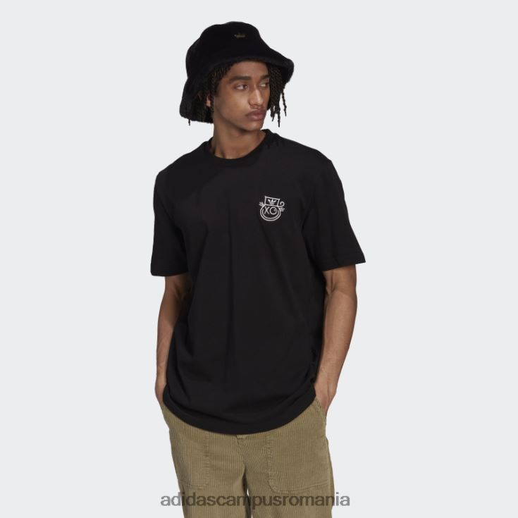 adidas campus romania tricou negru originals x andré saraiva bărbați negru J266N27104