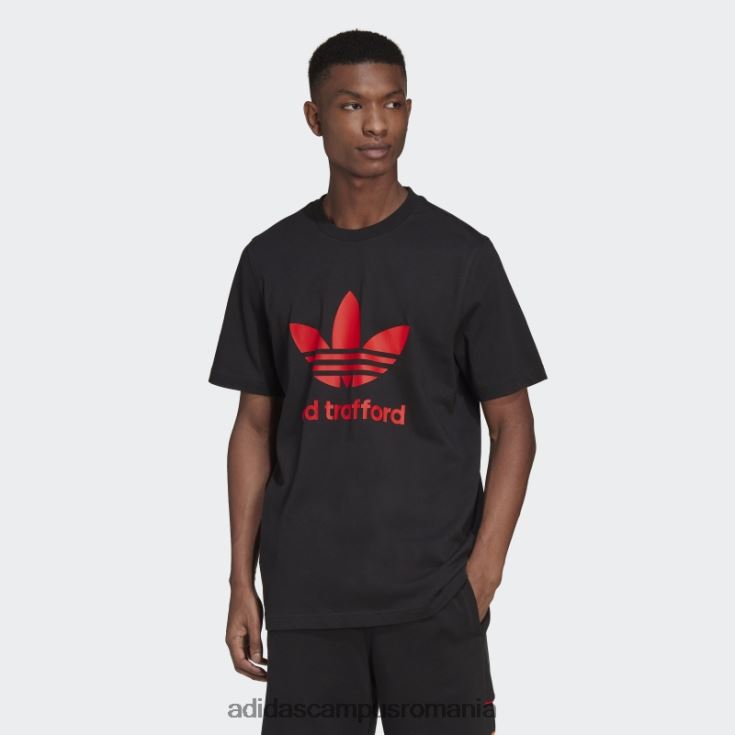 adidas campus romania tricou old Trafford trefoil negru bărbați negru J266N215289