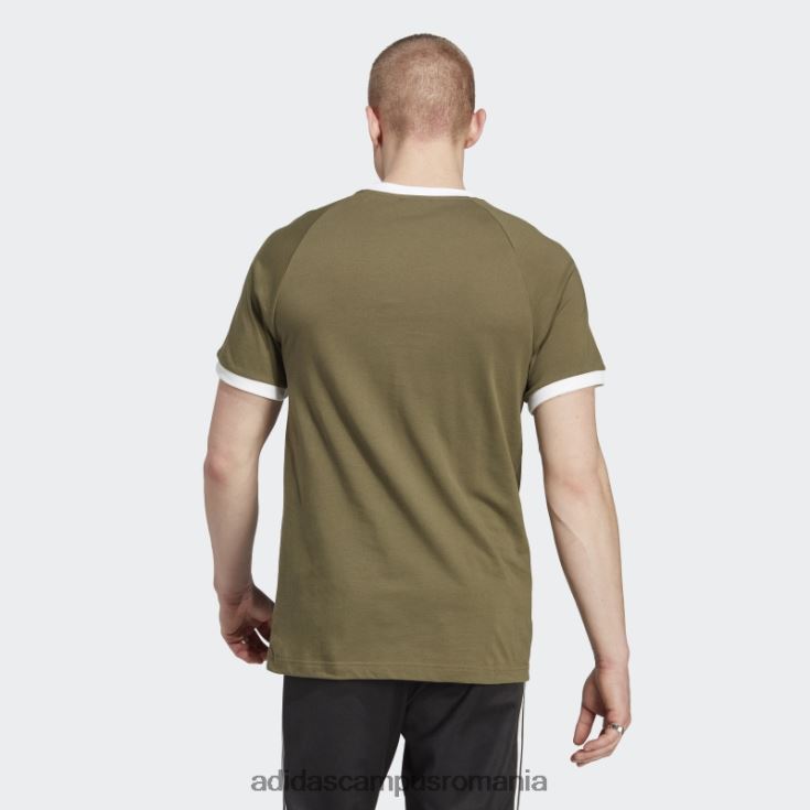 adidas campus romania tricou olive adicolor classics cu 3 dungi bărbați măsline J266N25536