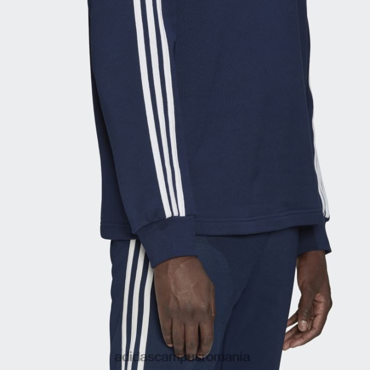 adidas campus romania tricou polo cu mânecă lungă adicolor 3 dungi noapte indigo adidas bărbați indigo de noapte J266N25472