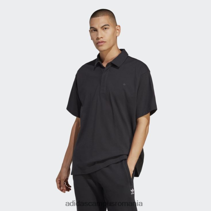 adidas campus romania tricou polo negru premium essentials bărbați negru J266N213720
