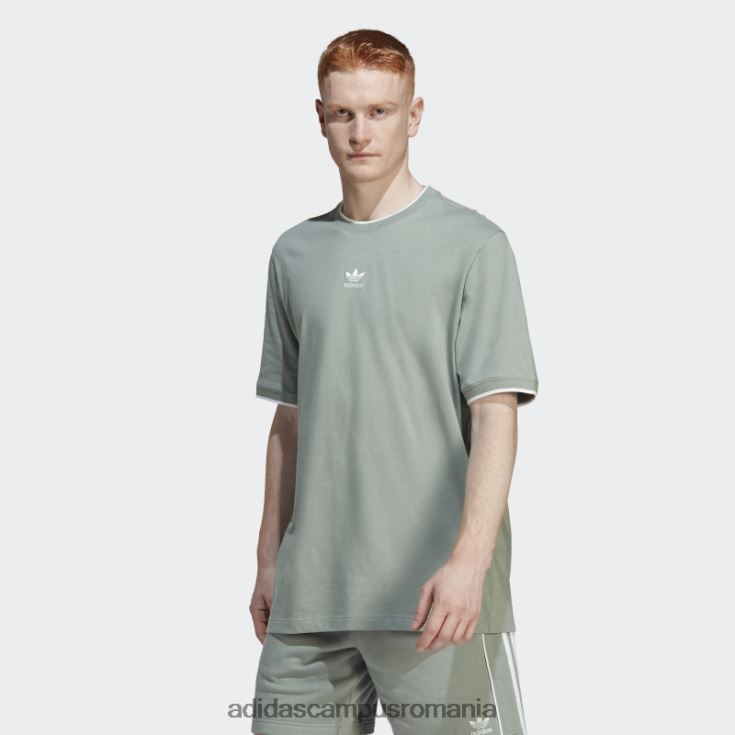adidas campus romania tricou rekive fashion verde argintiu bărbați verde argintiu J266N213524