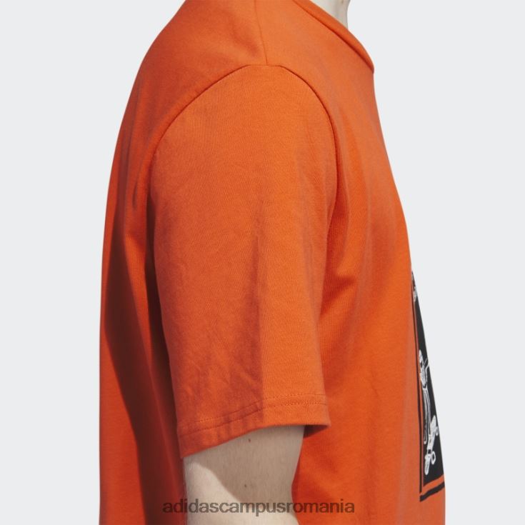 adidas campus romania tricou roșu cu grafic shmoofoil adidas bărbați roșu/multicolor J266N25679