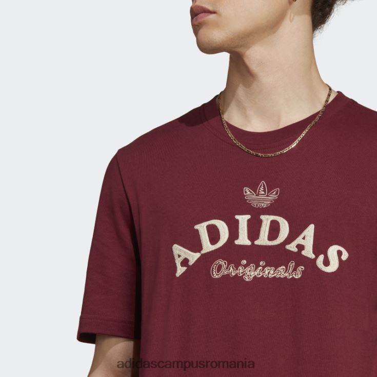 adidas campus romania tricou roșu de arhivă grafică adidas bărbați roșu J266N25781
