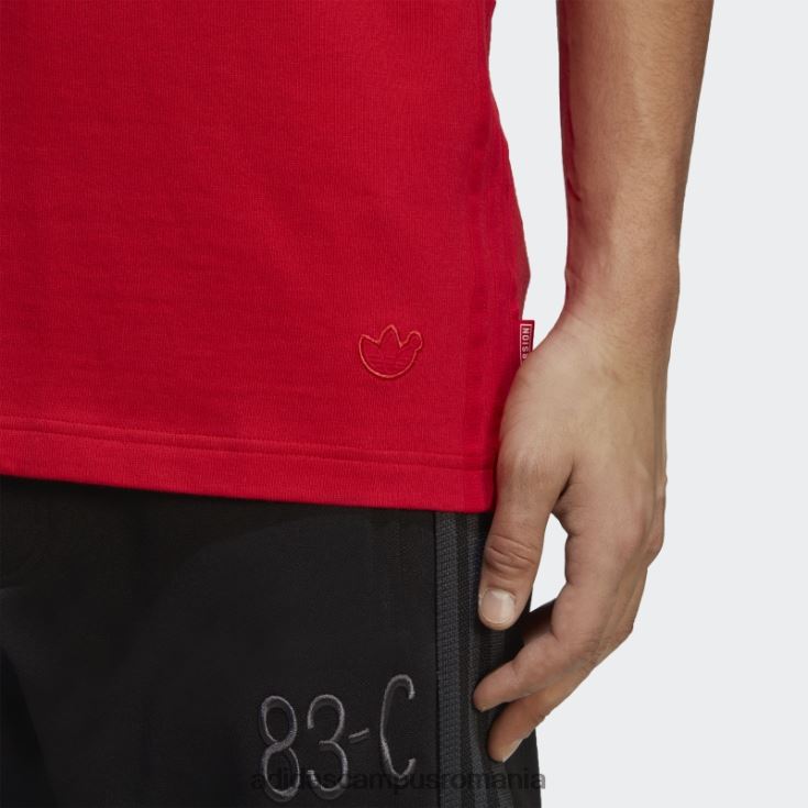 adidas campus romania tricou stacojiu essentials bărbați stacojiu J266N214225