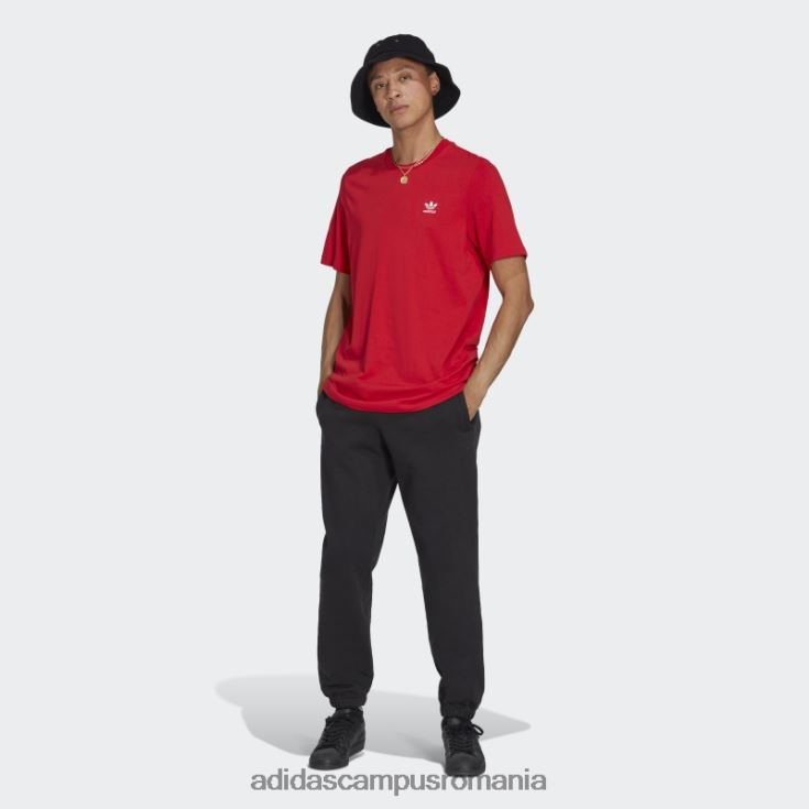 adidas campus romania tricou stacojiu trefoil essentials bărbați stacojiu J266N25296