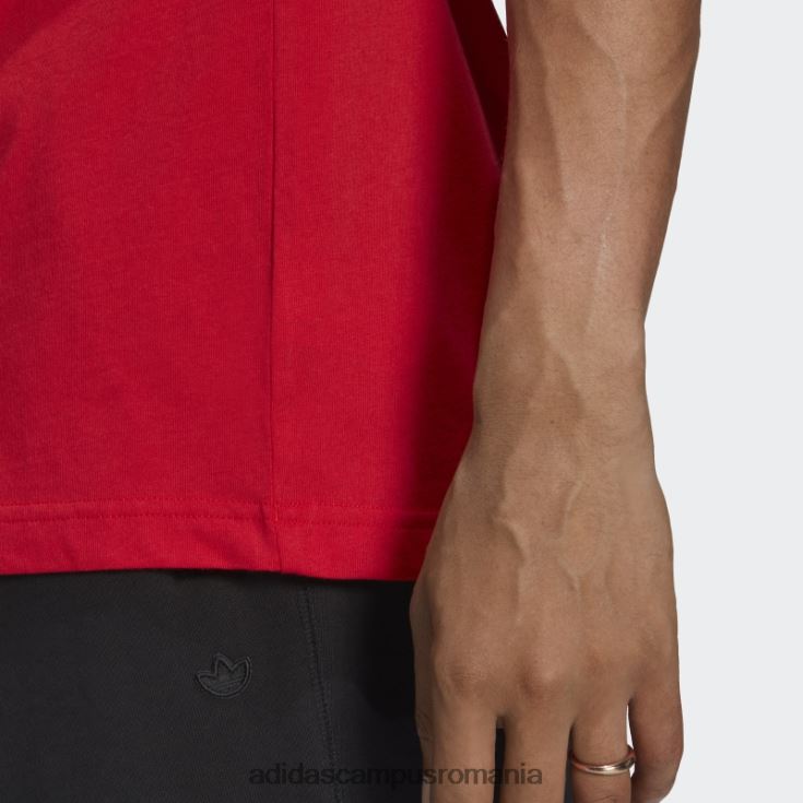 adidas campus romania tricou stacojiu trefoil essentials bărbați stacojiu J266N25296