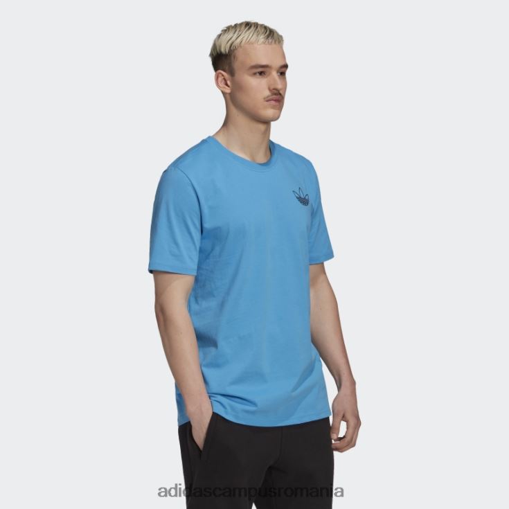 adidas campus romania tricou stil serie trefoil albastru bărbați albastru J266N214936