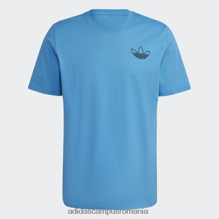 adidas campus romania tricou stil serie trefoil albastru bărbați albastru J266N214936