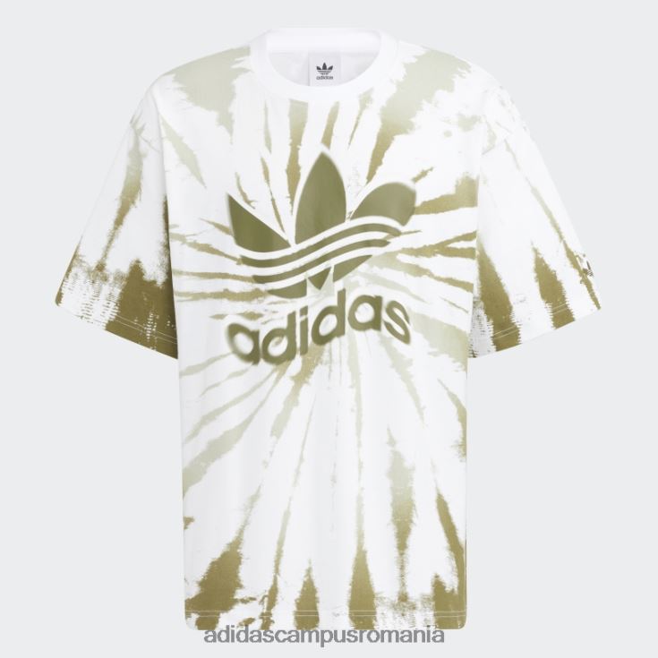 adidas campus romania tricou tie-dye pentru exterior alb bărbați alb/măsliniu J266N21531