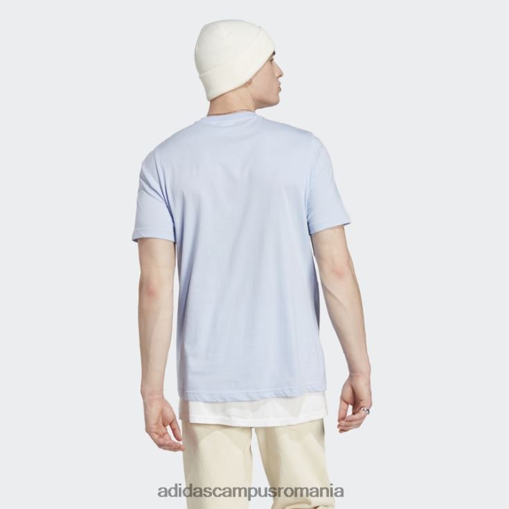 adidas campus romania tricou trefoil essentials albastru zori bărbați zori albastre J266N214516