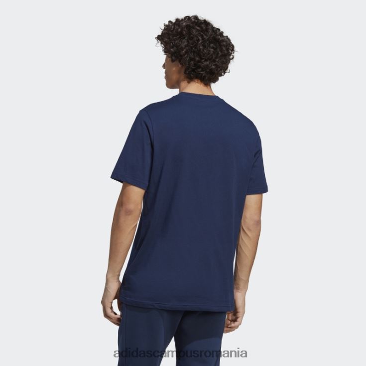 adidas campus romania tricou trefoil essentials night indigo bărbați indigo de noapte J266N213166