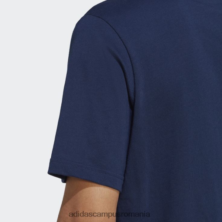adidas campus romania tricou trefoil essentials night indigo bărbați indigo de noapte J266N26271