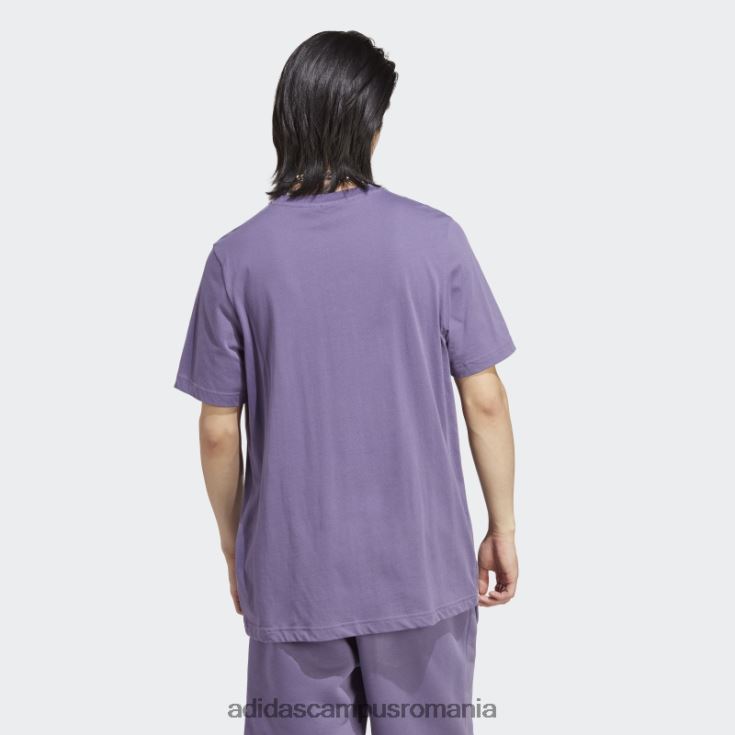 adidas campus romania tricou trefoil essentials tech violet bărbați tech violet J266N214515