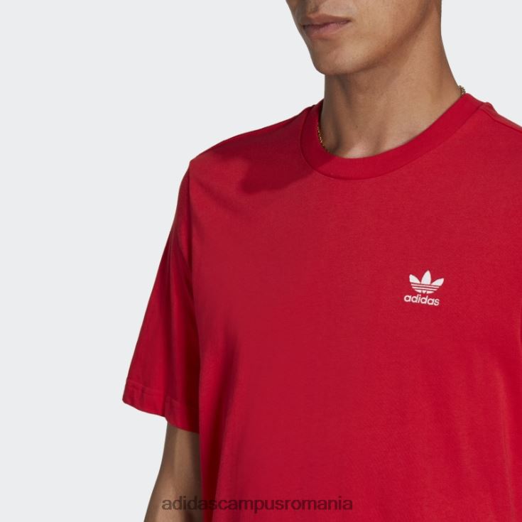 adidas campus romania tricou trefoil essentials tee stacojiu bărbați stacojiu J266N2775