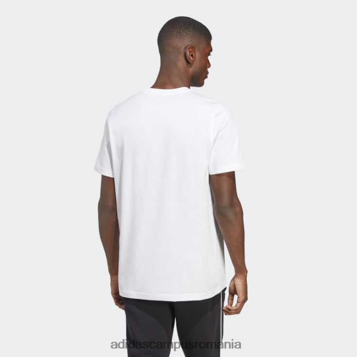 adidas campus romania tricou trifoil adicolor classics alb bărbați alb negru J266N214444