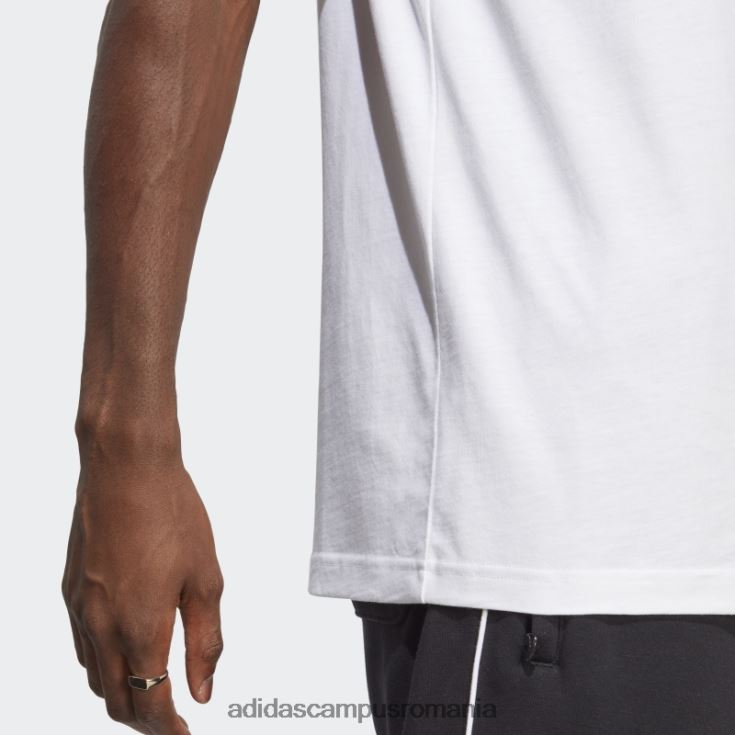 adidas campus romania tricou trifoil adicolor classics alb bărbați alb negru J266N214444