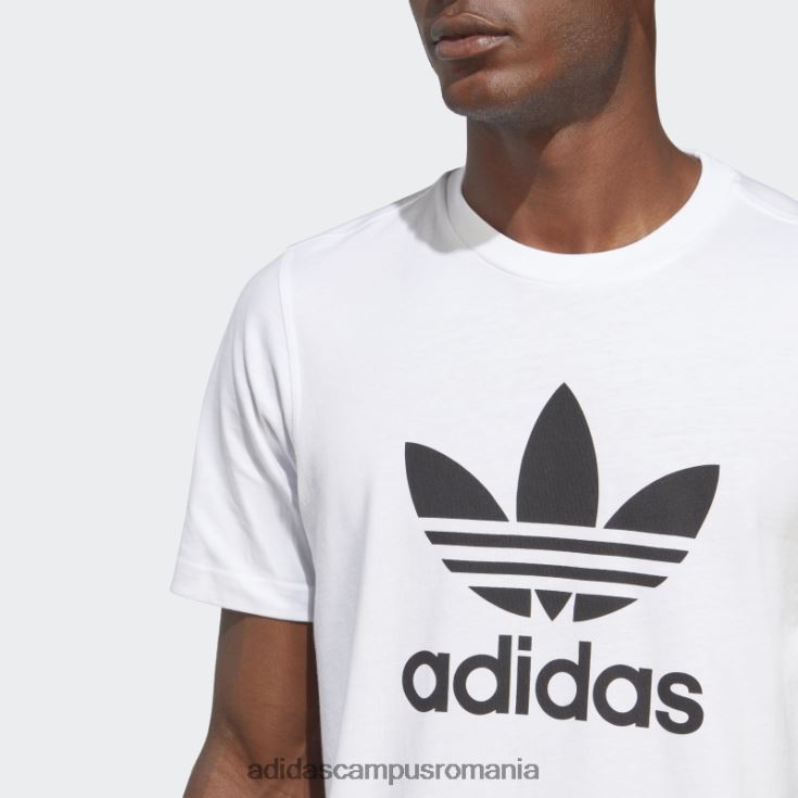 adidas campus romania tricou trifoil clasic negru adicolor bărbați alb negru J266N25504