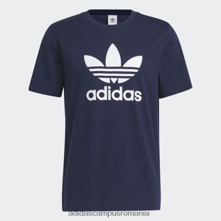 adidas campus romania tricou trifoil night indigo adicolor classics bărbați indigo de noapte J266N2766