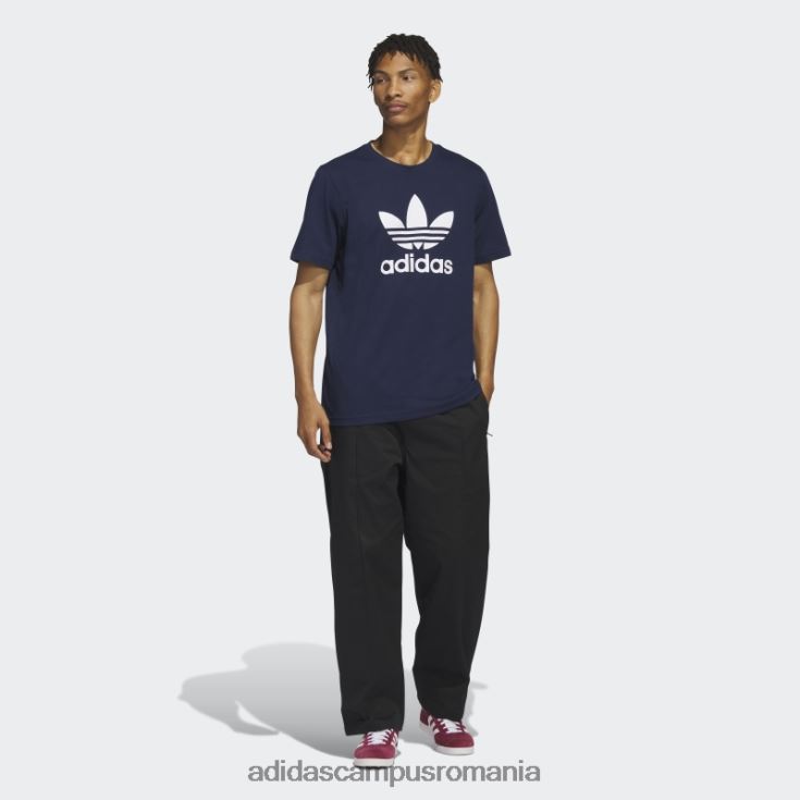 adidas campus romania tricou trifoil night indigo adicolor classics bărbați indigo de noapte J266N2766