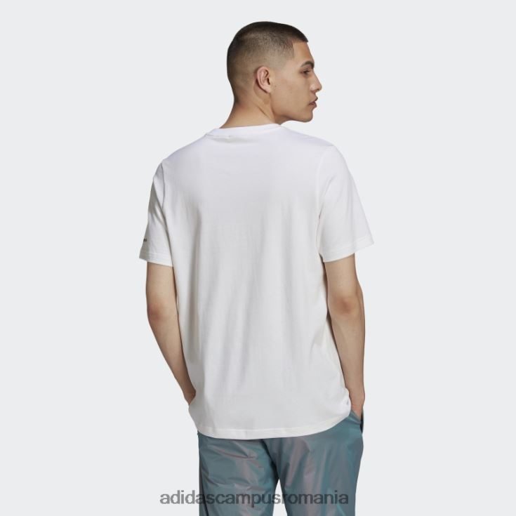 adidas campus romania tricou trifoil sfărâmat adicolor alb bărbați alb J266N215167