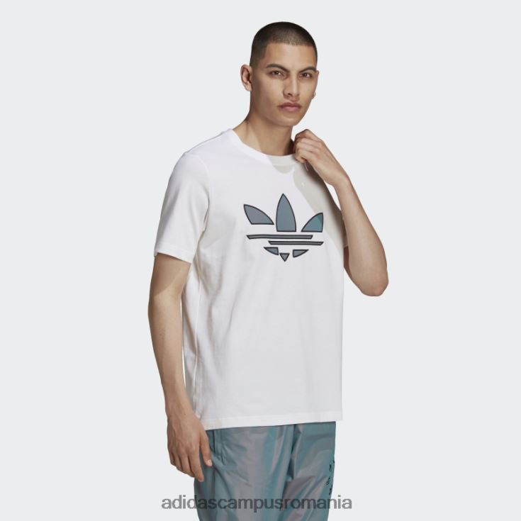adidas campus romania tricou trifoil sfărâmat adicolor alb bărbați alb J266N215167