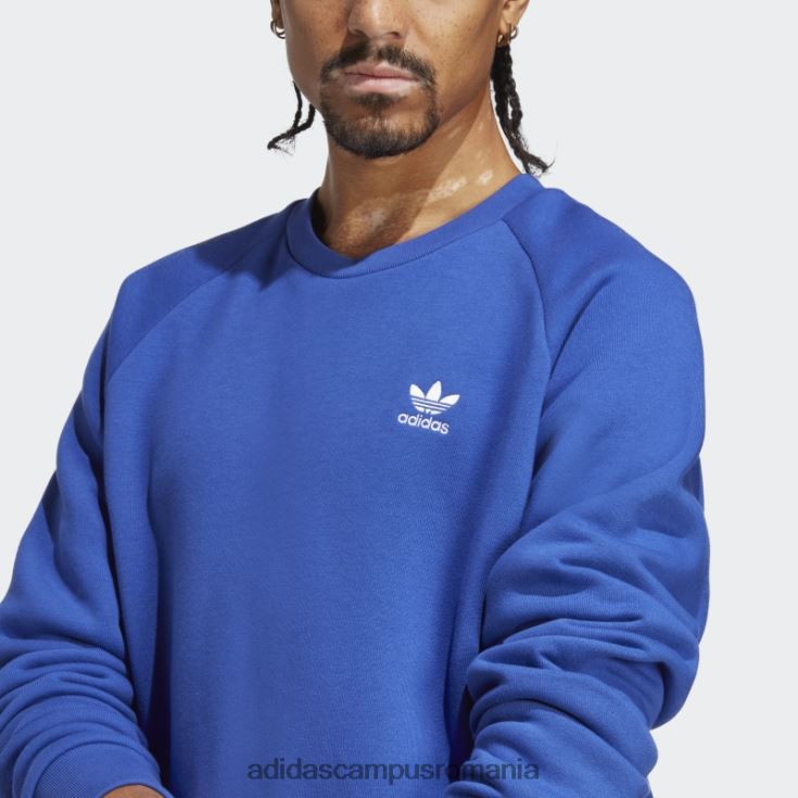 adidas campus romania trifoil essentials hanorac crewneck albastru bărbați albastru J266N25366