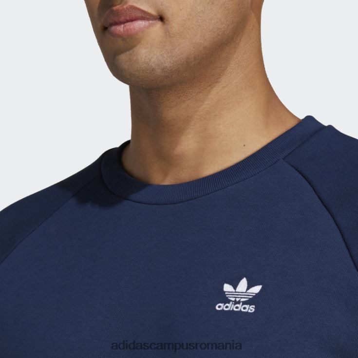 adidas campus romania trifoil essentials hanorac crewneck night indigo adidas bărbați indigo de noapte J266N25058