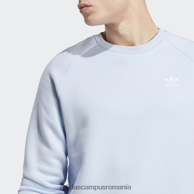 adidas campus romania trifoil essentials hanorac cu gât albastru albastru bărbați zori albastre J266N214527