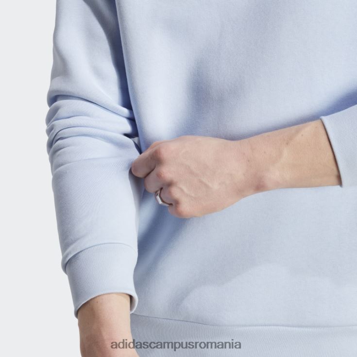 adidas campus romania trifoil essentials hanorac cu gât albastru albastru bărbați zori albastre J266N214527