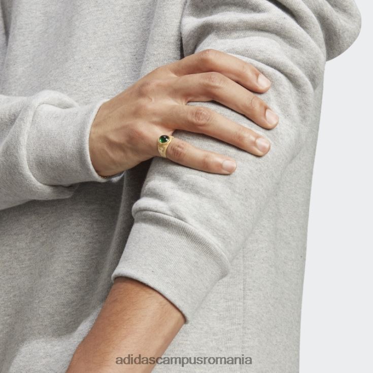 adidas campus romania trifoil essentials hanorac cu gât mediu gri mediu bărbați gri mediu J266N214431