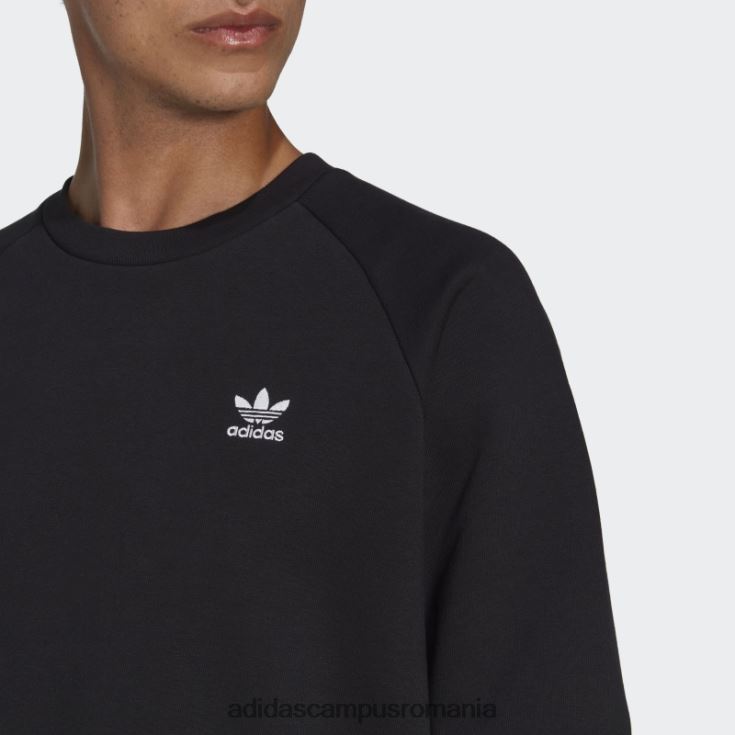 adidas campus romania trifoil essentials hanorac cu gât negru bărbați negru J266N214450
