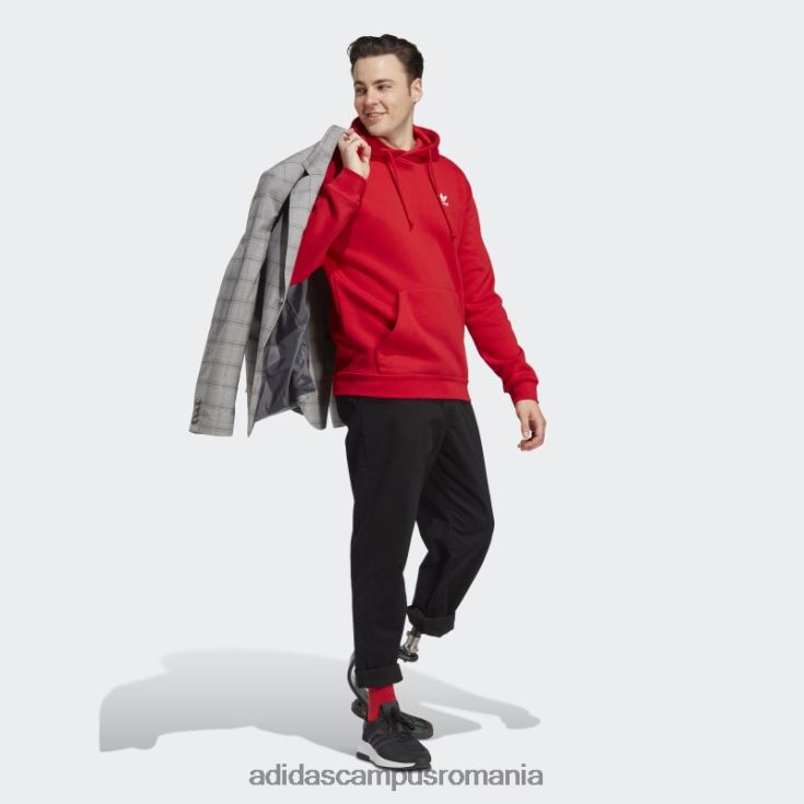 adidas campus romania trifoil essentials hanorac stacojiu bărbați stacojiu J266N26991