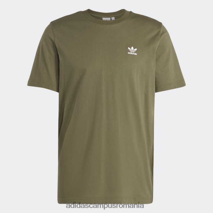 adidas campus romania trifoil essentials tee olive bărbați măsline J266N25593