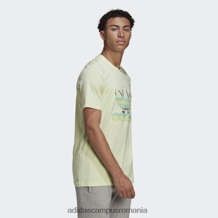 adidas campus romania trifoil tee lime adidas bărbați lămâie verde J266N27200