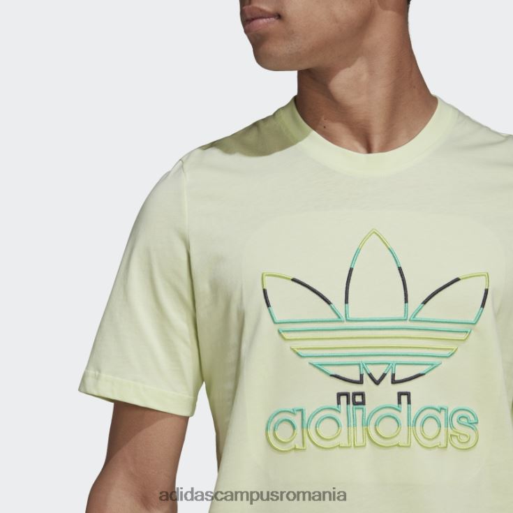adidas campus romania trifoil tee lime adidas bărbați lămâie verde J266N27200