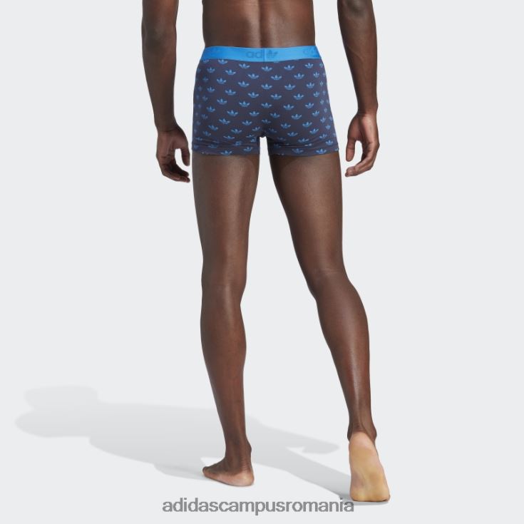 adidas campus romania trunchi slip din bumbac cu imprimeu comfort flex bleumarin bărbați bleumarin/multicolor J266N26140