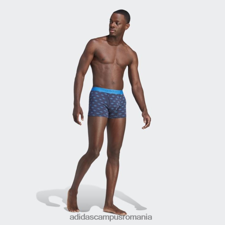 adidas campus romania trunchi slip din bumbac cu imprimeu comfort flex bleumarin bărbați bleumarin/multicolor J266N26140