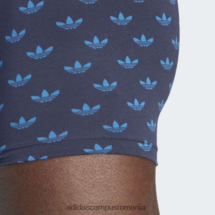 adidas campus romania trunchi slip din bumbac cu imprimeu comfort flex bleumarin bărbați bleumarin/multicolor J266N26140
