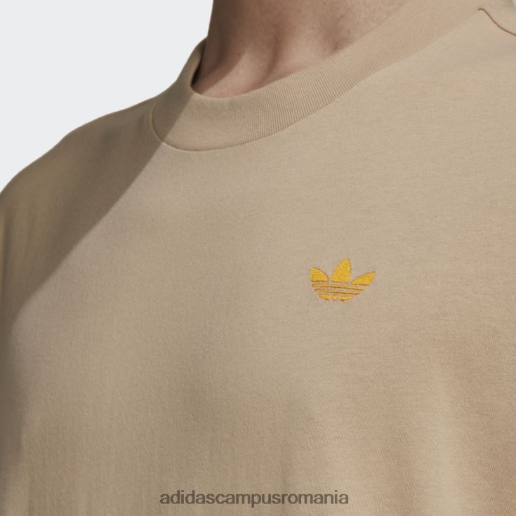 adidas campus romania varsity loose tee bej bărbați bej J266N21327