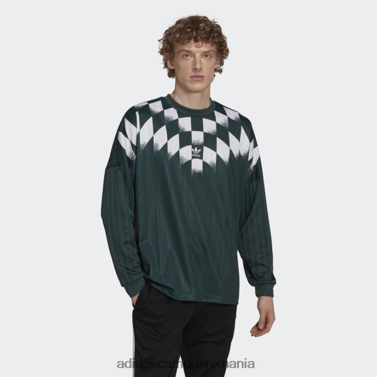 adidas campus romania verde mineral rekive tricou cu mânecă lungă grafic fierbinte bărbați verde mineral J266N27133