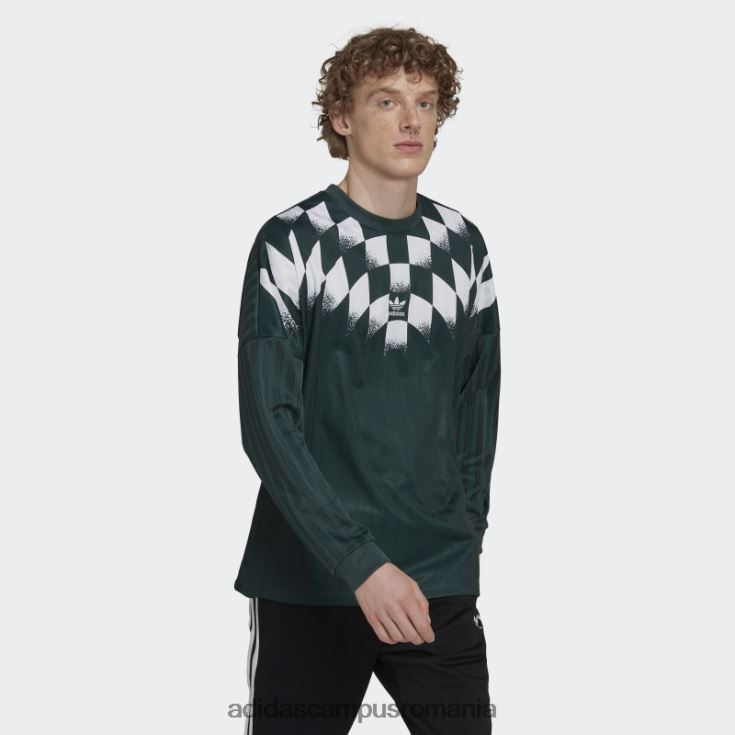 adidas campus romania verde mineral rekive tricou cu mânecă lungă grafic fierbinte bărbați verde mineral J266N27133