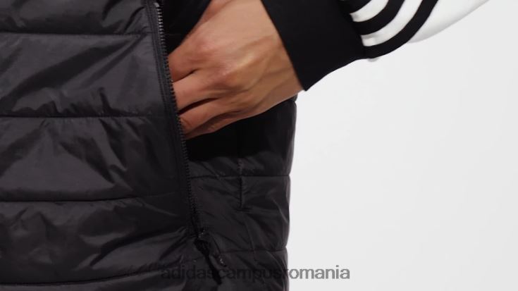 adidas campus romania vestă puf cu guler căptușit negru bărbați negru J266N214636